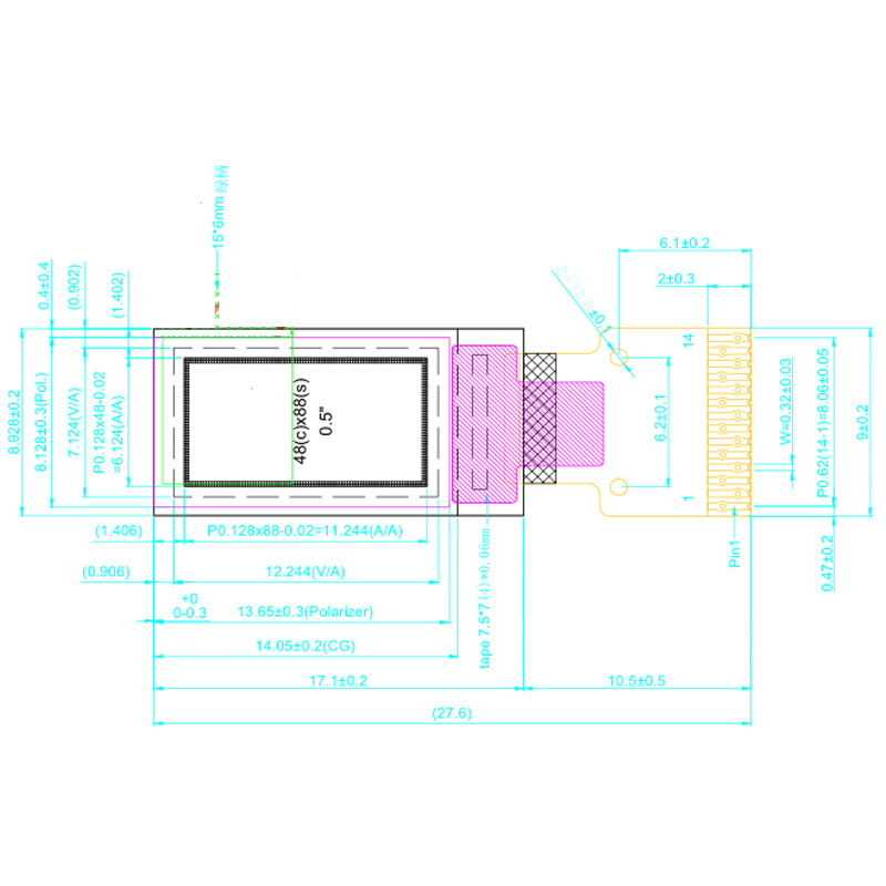 0.5 oled drawing